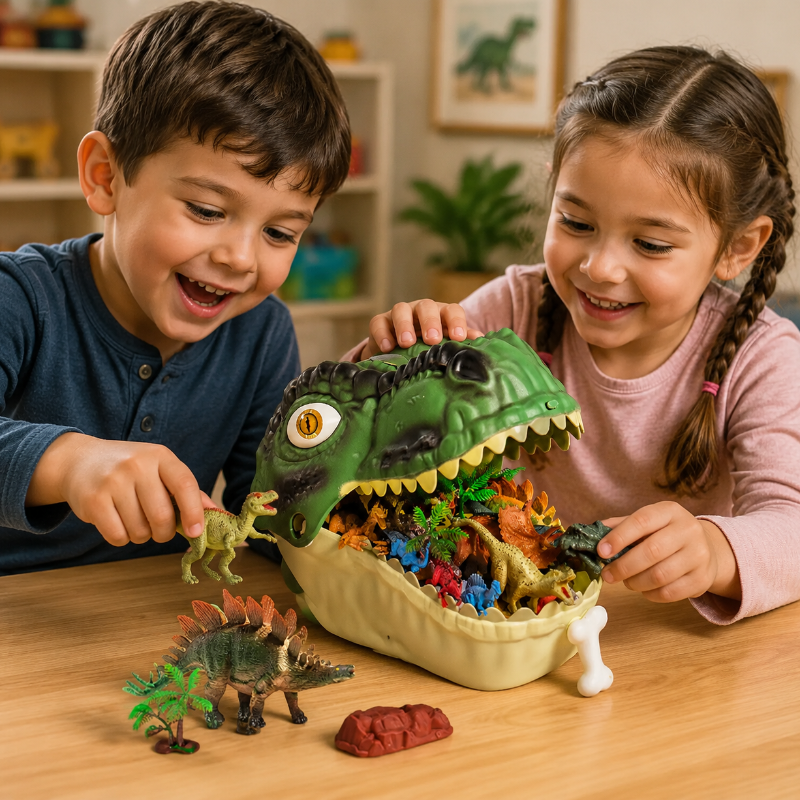 DinoWorld – Kreativt og realistisk – Dino-hode-lekesett