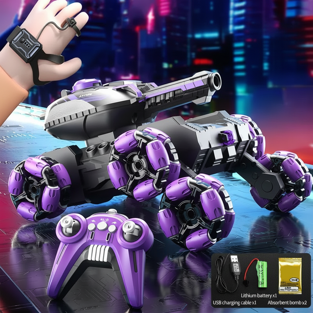 CrazyWheels – Kult og spennende – RC-tankbil med gelball-skytter