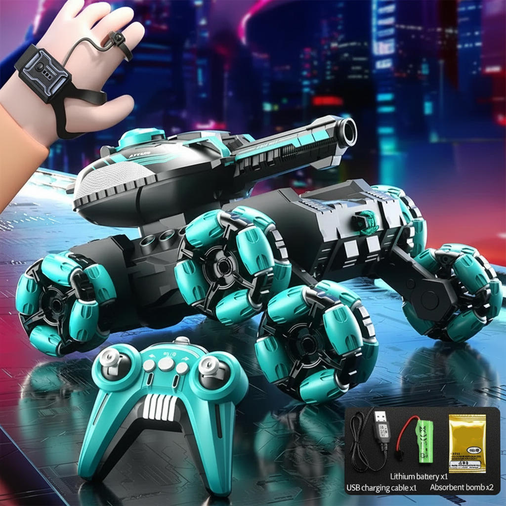 CrazyWheels – Kult og spennende – RC-tankbil med gelball-skytter