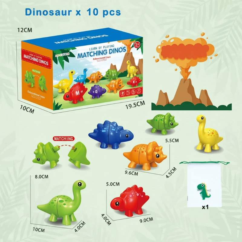 EduDino – Interaktivt og kreativt – Alfabet, former og tall med dinosaurer