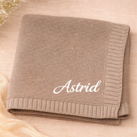 Thumbnail for Personalized Baby Blanket – Myk og unik – Personlig brodert bomullsteppe