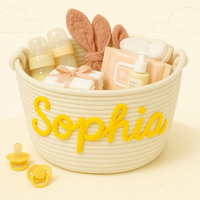 Thumbnail for CuddleBasket – Søt og personlig – Personlig bleiekurv