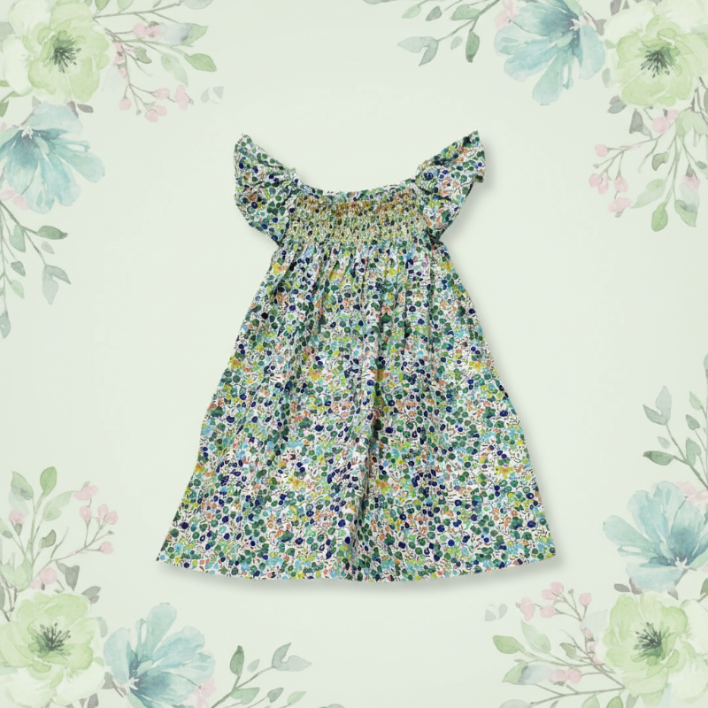 Floral Dress – Lett og luftig – Jentekjole med flagrende ermer