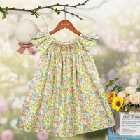 Thumbnail for Floral Dress – Lett og luftig – Jentekjole med flagrende ermer