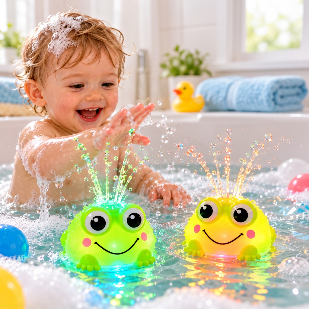 FrogSplash – Munter og interaktiv – Automatisk vannfontene