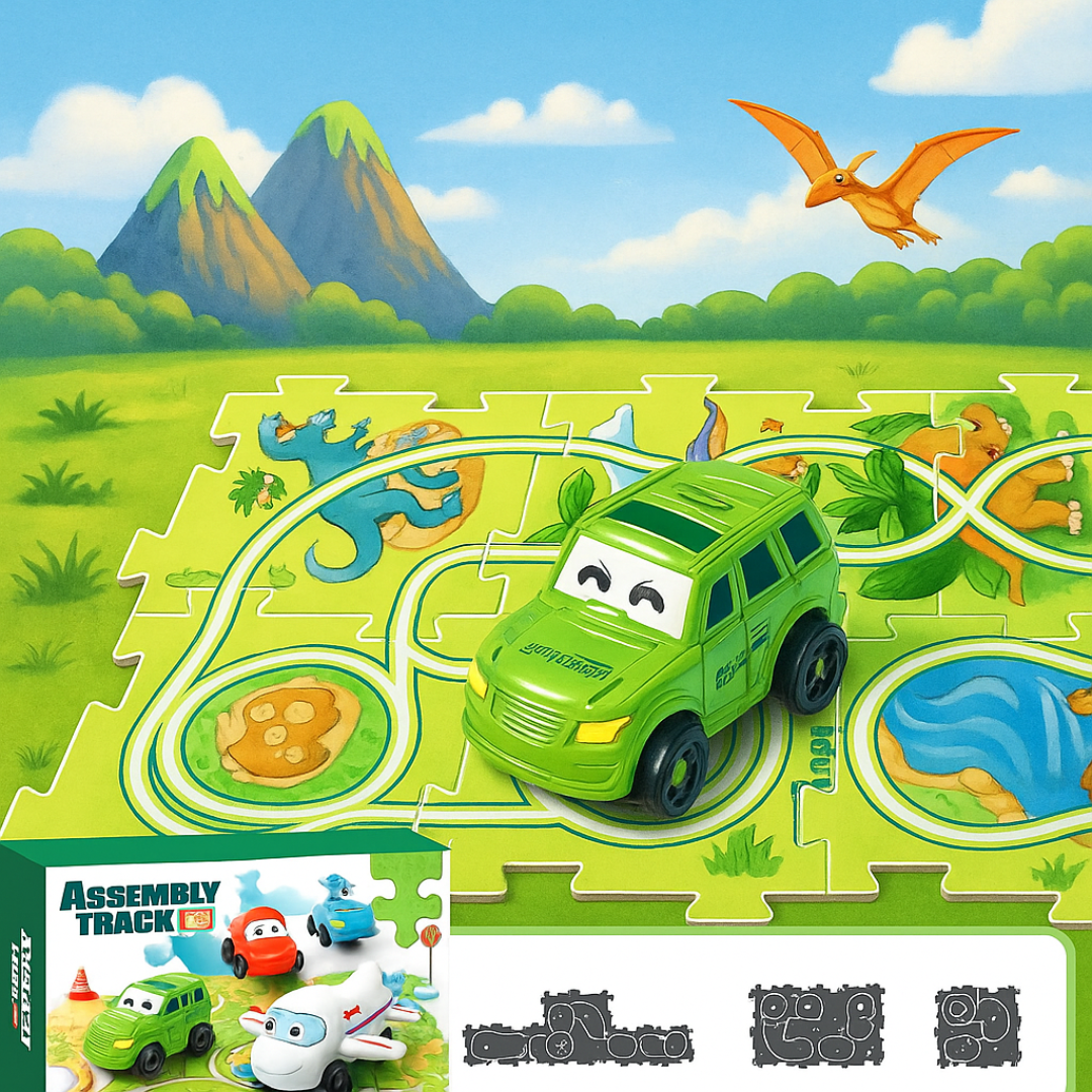 Car Track - Bygg og lek - lekebilbane for leketøy
