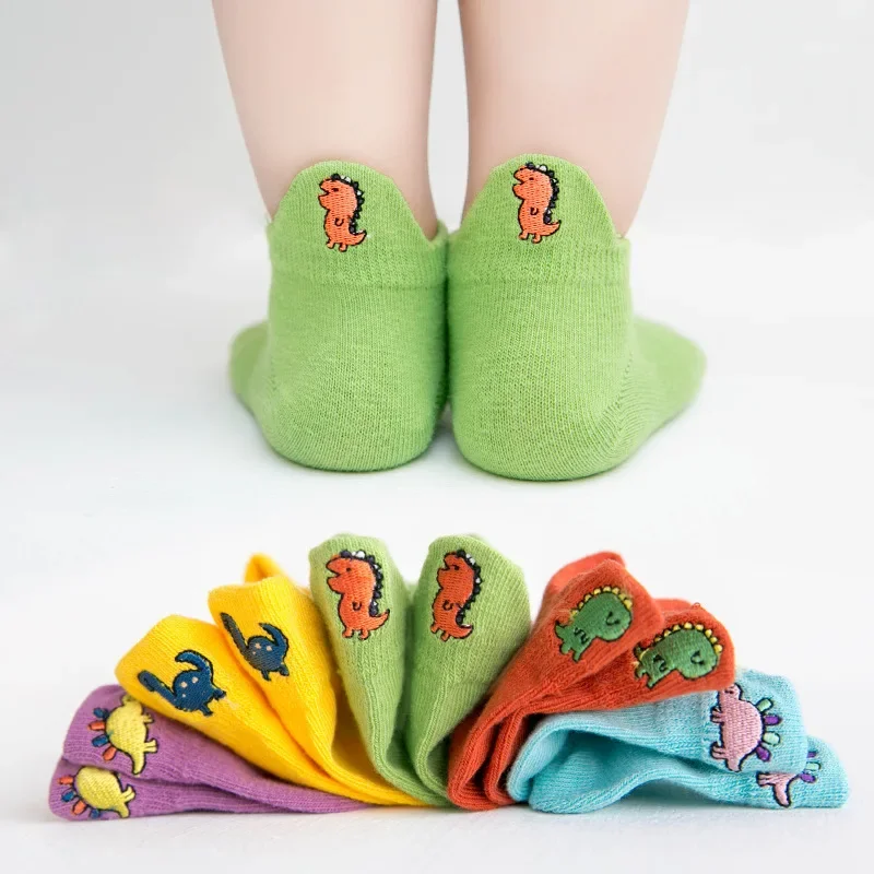 PlayfulToes – Fargerike og myke – korte barnesokker (sett med 5)