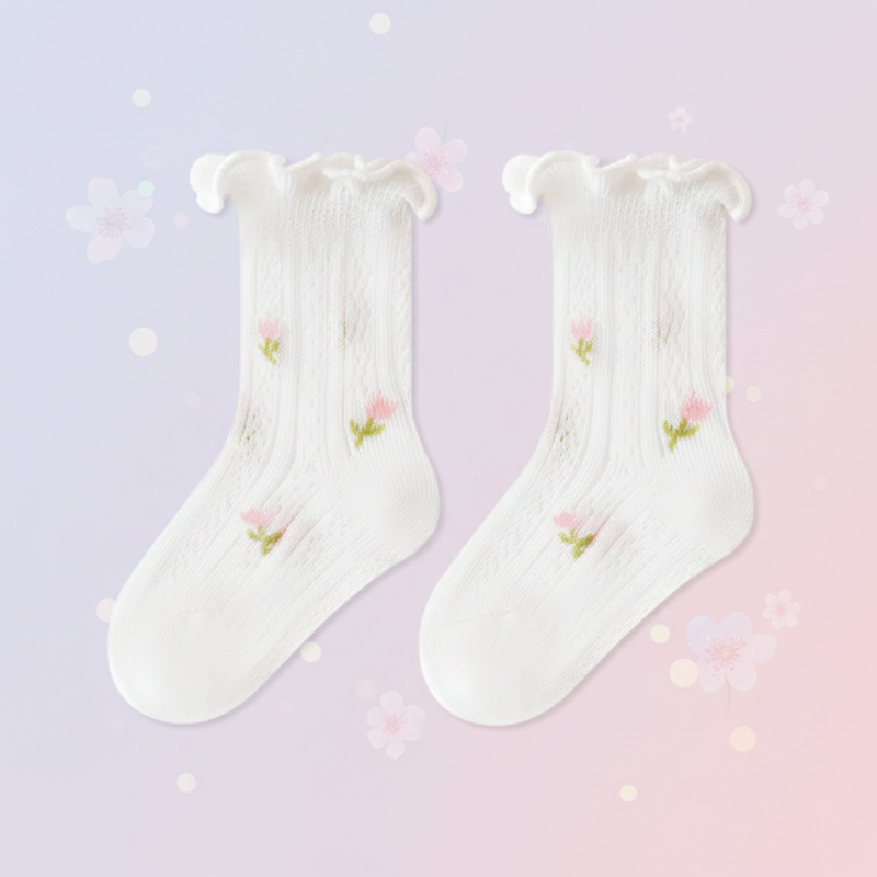 HappyToes – Fargerike og søte – babysokker (sett med 5)
