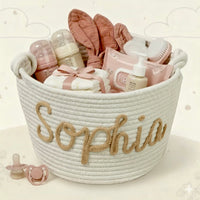 Thumbnail for CuddleBasket – Søt og personlig – Personlig bleiekurv
