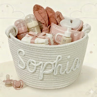 Thumbnail for CuddleBasket – Søt og personlig – Personlig bleiekurv