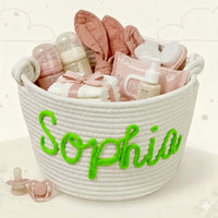 Thumbnail for CuddleBasket – Søt og personlig – Personlig bleiekurv
