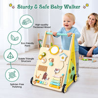 Thumbnail for WoodenSteps – Naturlig og lærerikt – Babyvogn i tre med lekeplater