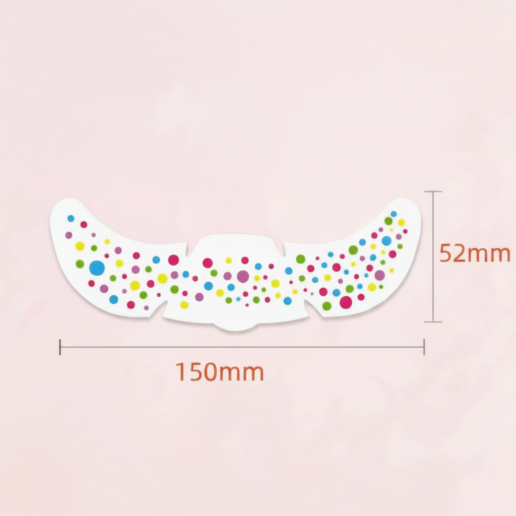 PartyFreckles – Fargerikt og festlig – Midlertidige ansiktsklistremerker (sett med 6)