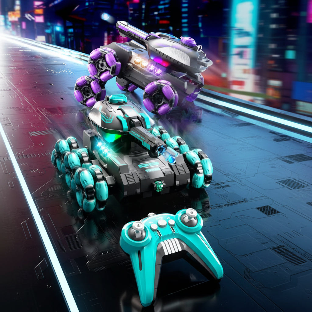 CrazyWheels – Kult og spennende – RC-tankbil med gelball-skytter