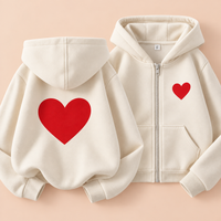 Thumbnail for LittleLove – Myk & søt – Barnehoodie med hjerteprint