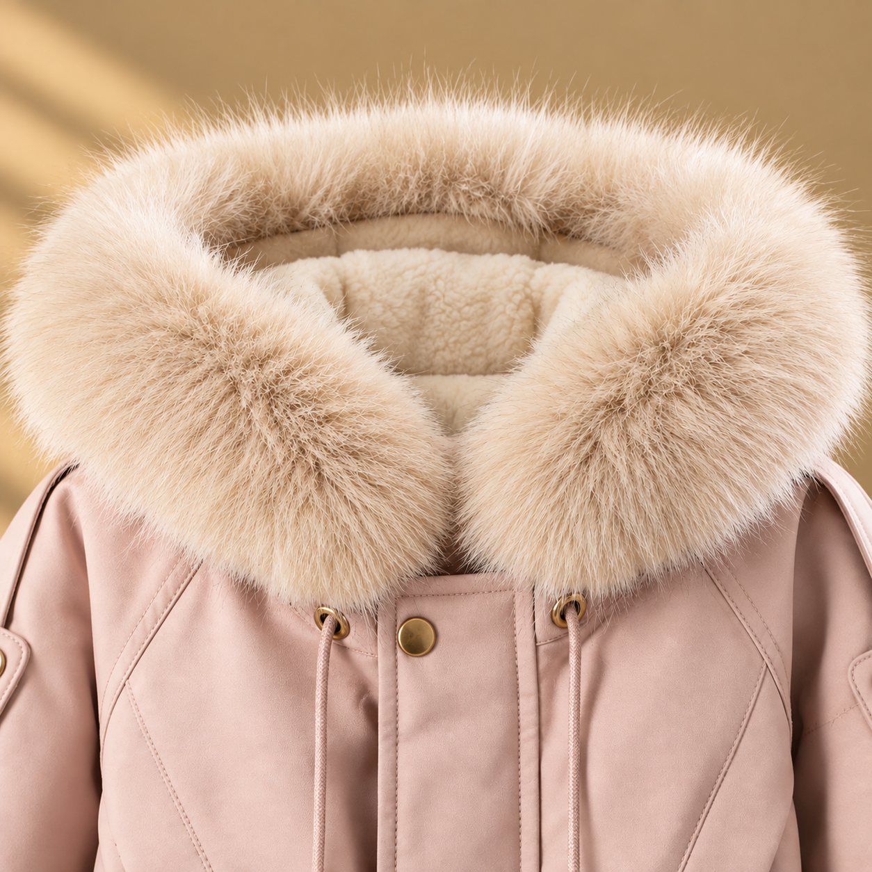 CozyParka – Varm og myk – Vinterjakke for jenter med plysjkrage