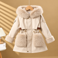 Thumbnail for CozyParka – Varm og myk – Vinterjakke for jenter med plysjkrage