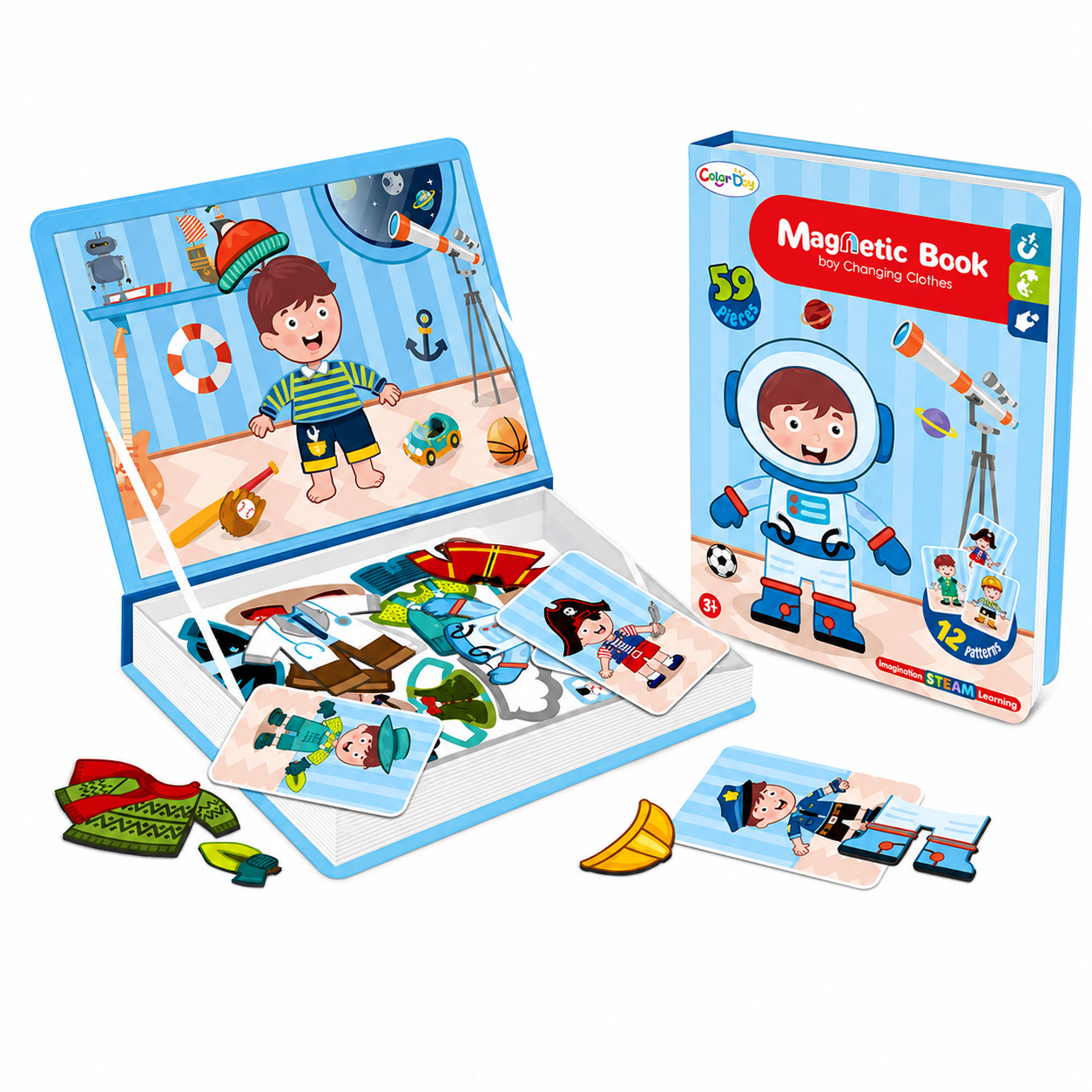 MagniPlay – Lærerikt og kreativt – Magnetisk puslespillbok