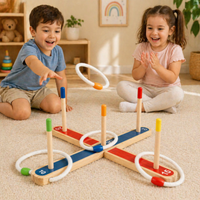 Thumbnail for Montessori Ring Toss Game – Aktivt og lærerikt – Ringkastingslek