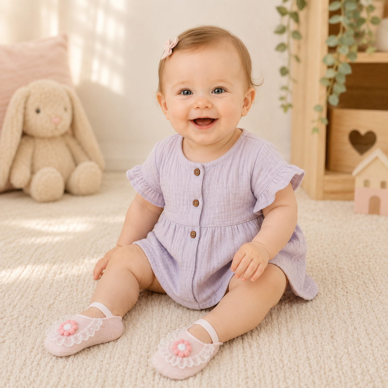 SweetFeet – Myke og søte – babysokker med blomster og blonder