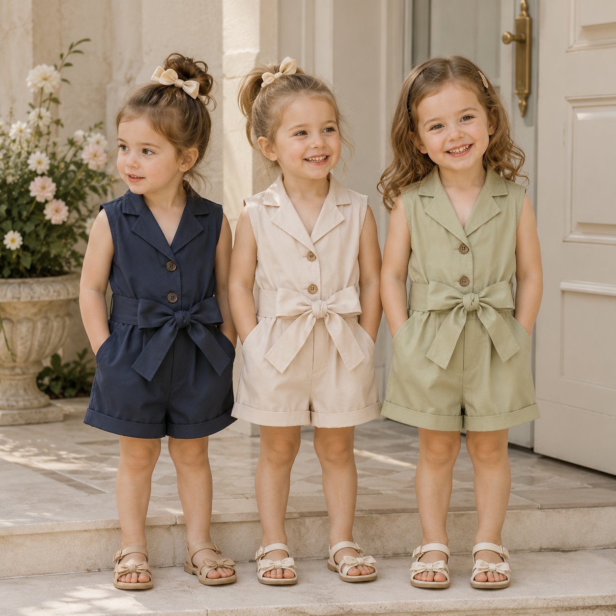 LittleLady – Elegant & Trender – Jumpsuit med sløyfe i livet