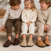 Thumbnail for LittleWalk – Komfortable og trendy – sandaler i semsket skinn