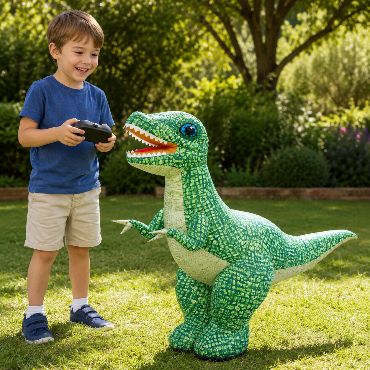 MegaDino – Eventyrlig og interaktiv – Oppblåsbar RC-dinosaur