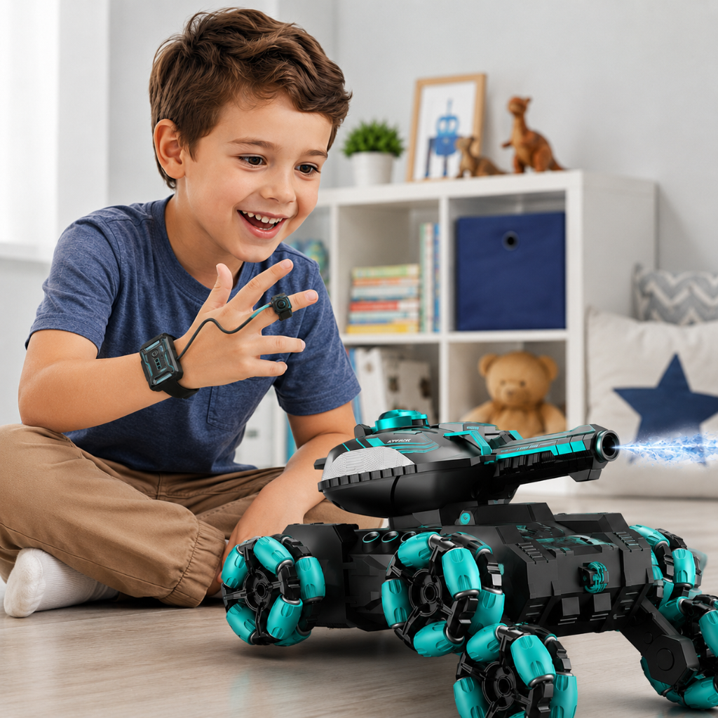 CrazyWheels – Kult og spennende – RC-tankbil med gelball-skytter