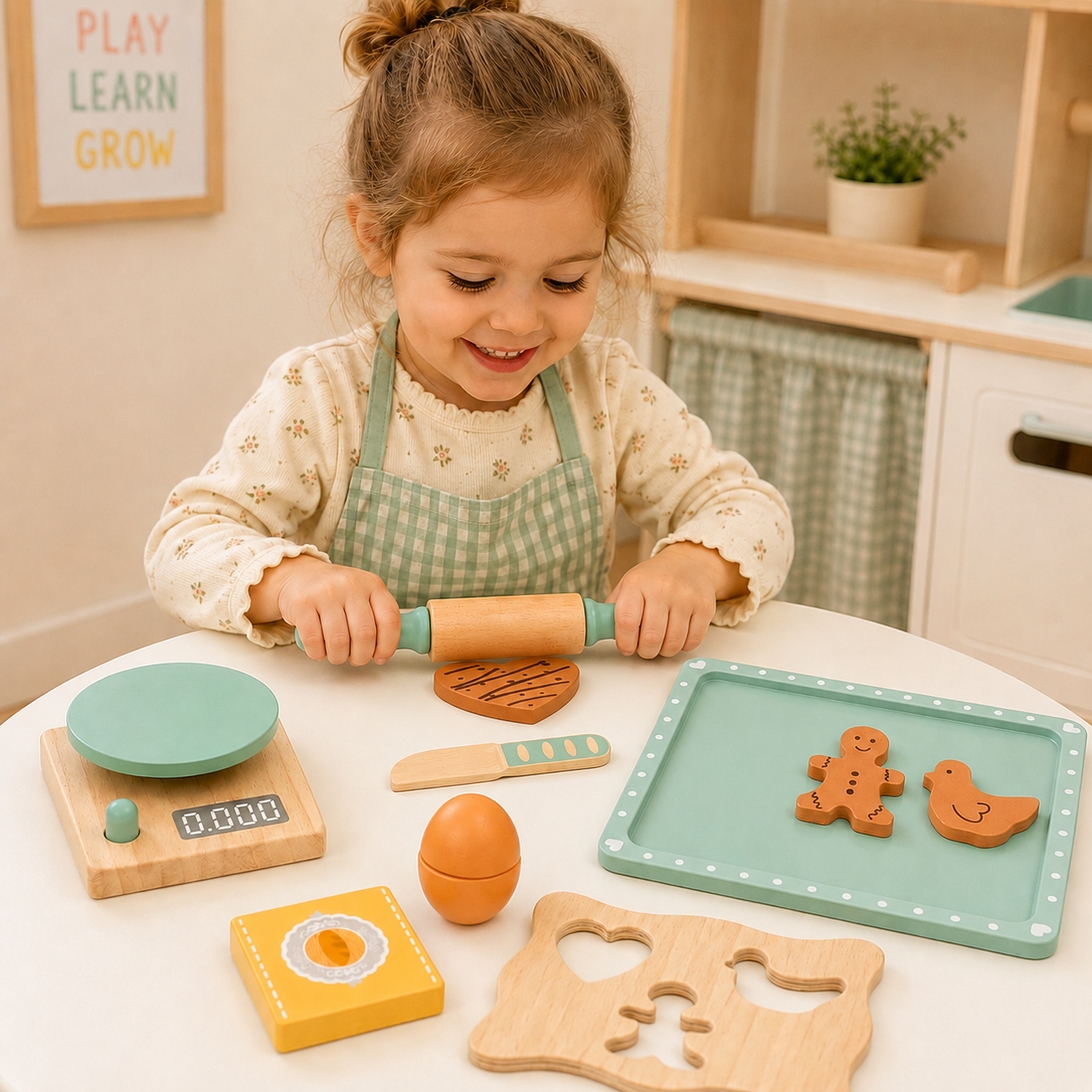 BakeBuddy – Kreativt og lærerikt – Lekesett med trebakstøy