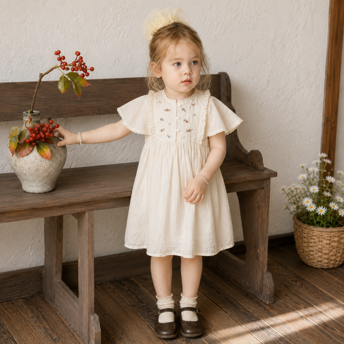 Sleeveless Dress – Elegant og komfortabel – kjole med blonderkrage