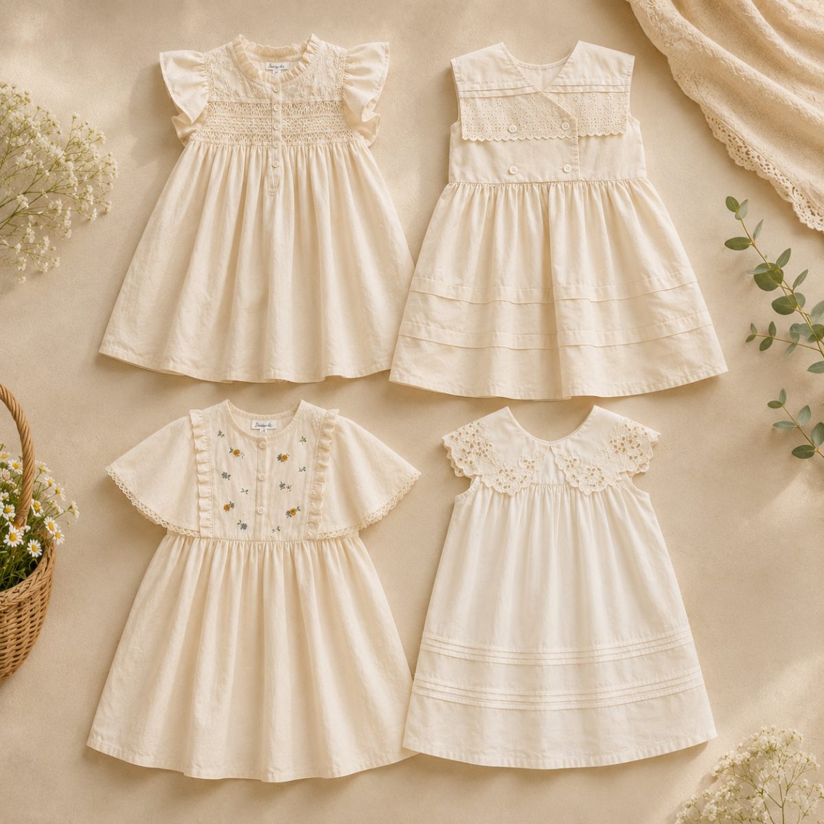 Sleeveless Dress – Elegant og komfortabel – kjole med blonderkrage