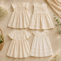Thumbnail for Sleeveless Dress – Elegant og komfortabel – kjole med blonderkrage