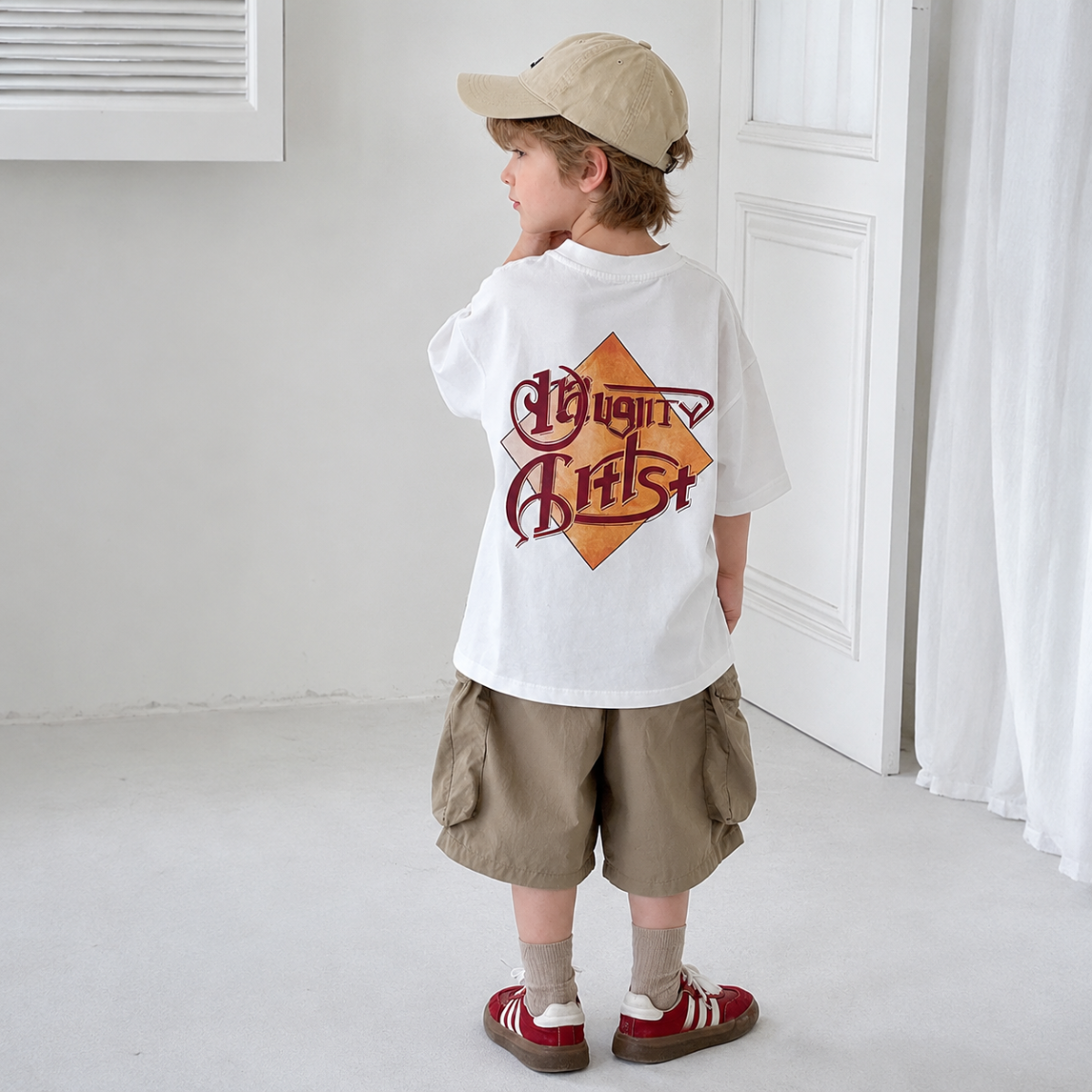 MushroomPlay – Casual & Streetwear – Oversized T-skjorte med soppmønster