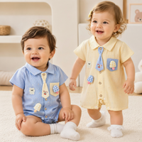 Thumbnail for KiddoStyle – Søt og myk – Jumpsuit for barn med slips og lapp