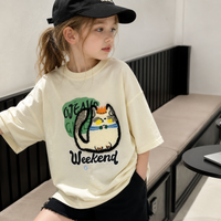 Thumbnail for FunPaws – Lekent og stilig – Oversized T-skjorte med katteprint