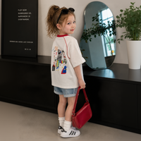 Thumbnail for LittleVibe – Lek og kreativitet – Oversized T-skjorte med fargerik illustrasjon