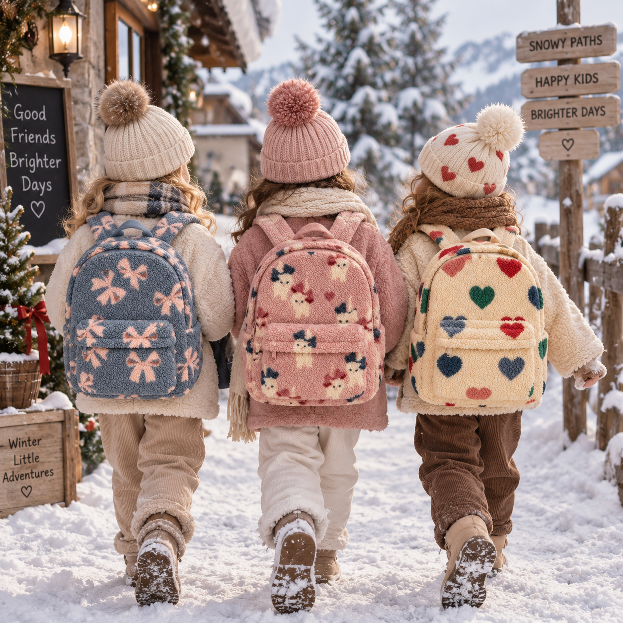 FluffyGo – Søt & trendy – Teddy-ryggsekk