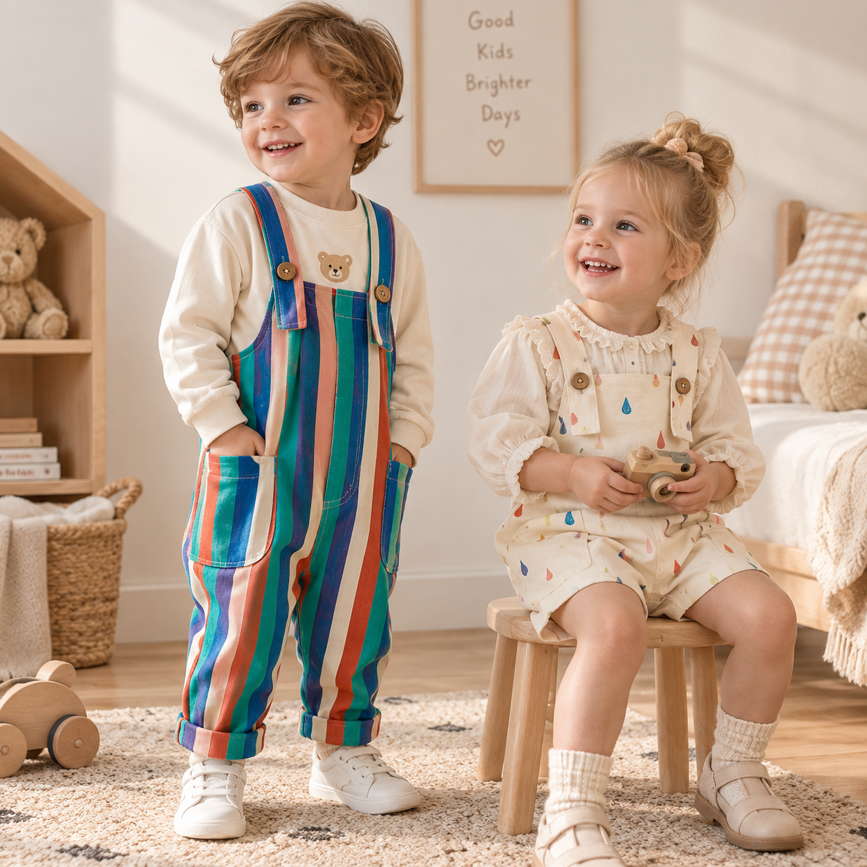 TinyStyle – Lekent og behagelig – barnebukser med mønster