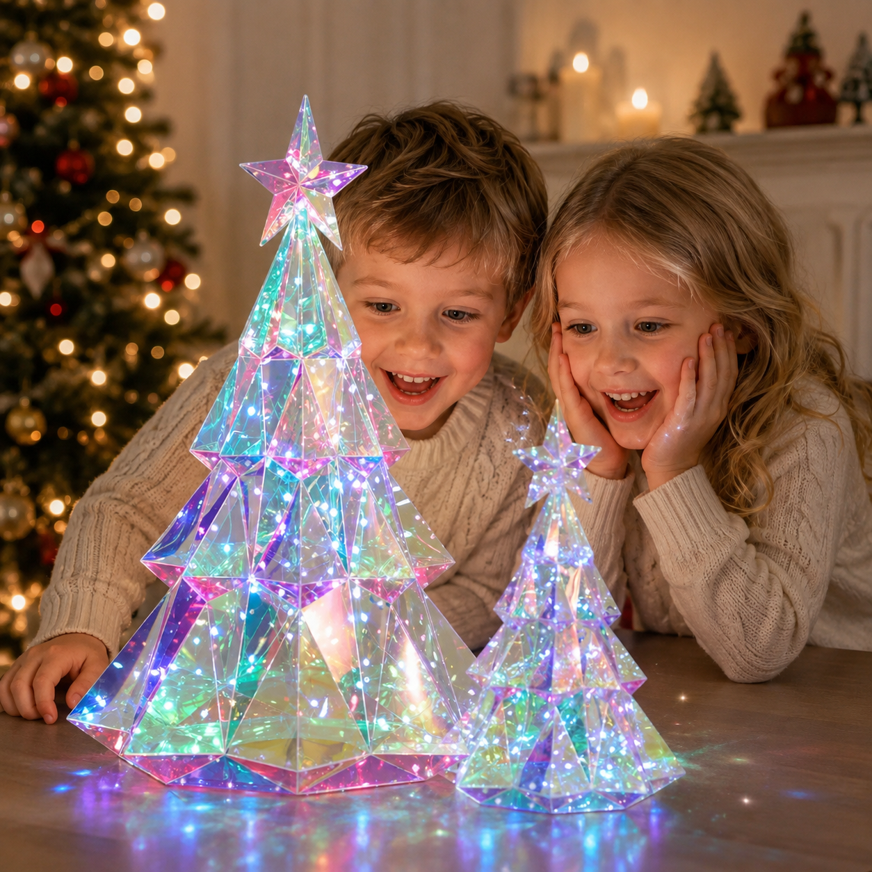 CrystalGlow – Festlig og stemningsfullt – Dekorativ LED-juletre