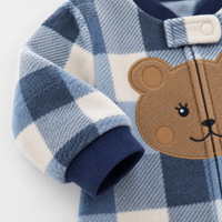 Thumbnail for WarmBuddy – Søt og myk – babyjumpsuit i fleece med tegneserieprint