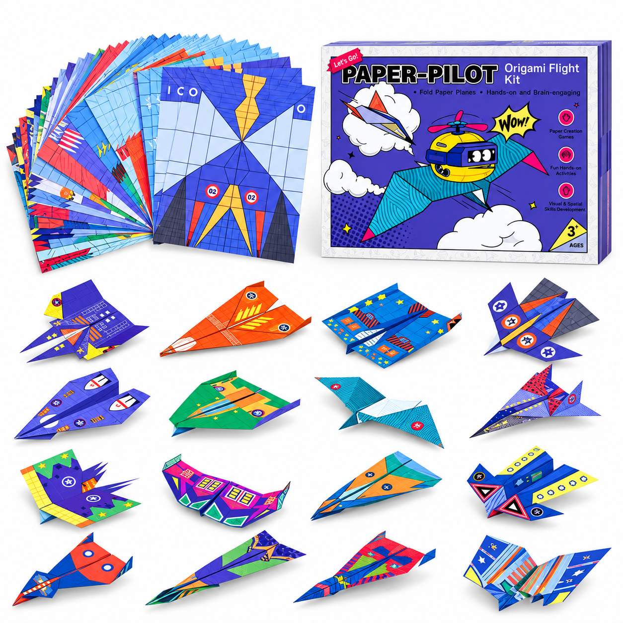PaperFly – Kreativt og lærerikt – Origami-fly-sett