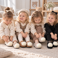 Thumbnail for SoftSteps –  Varmt og mykt – Jentesko med plysjpompon