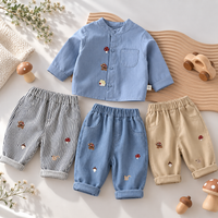Thumbnail for LittlePatch – Myke og behagelige – barnebukser med broderte detaljer