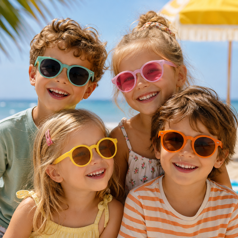Kids Sunglasses Set – UV-beskyttelse og moro – Solbriller for barn