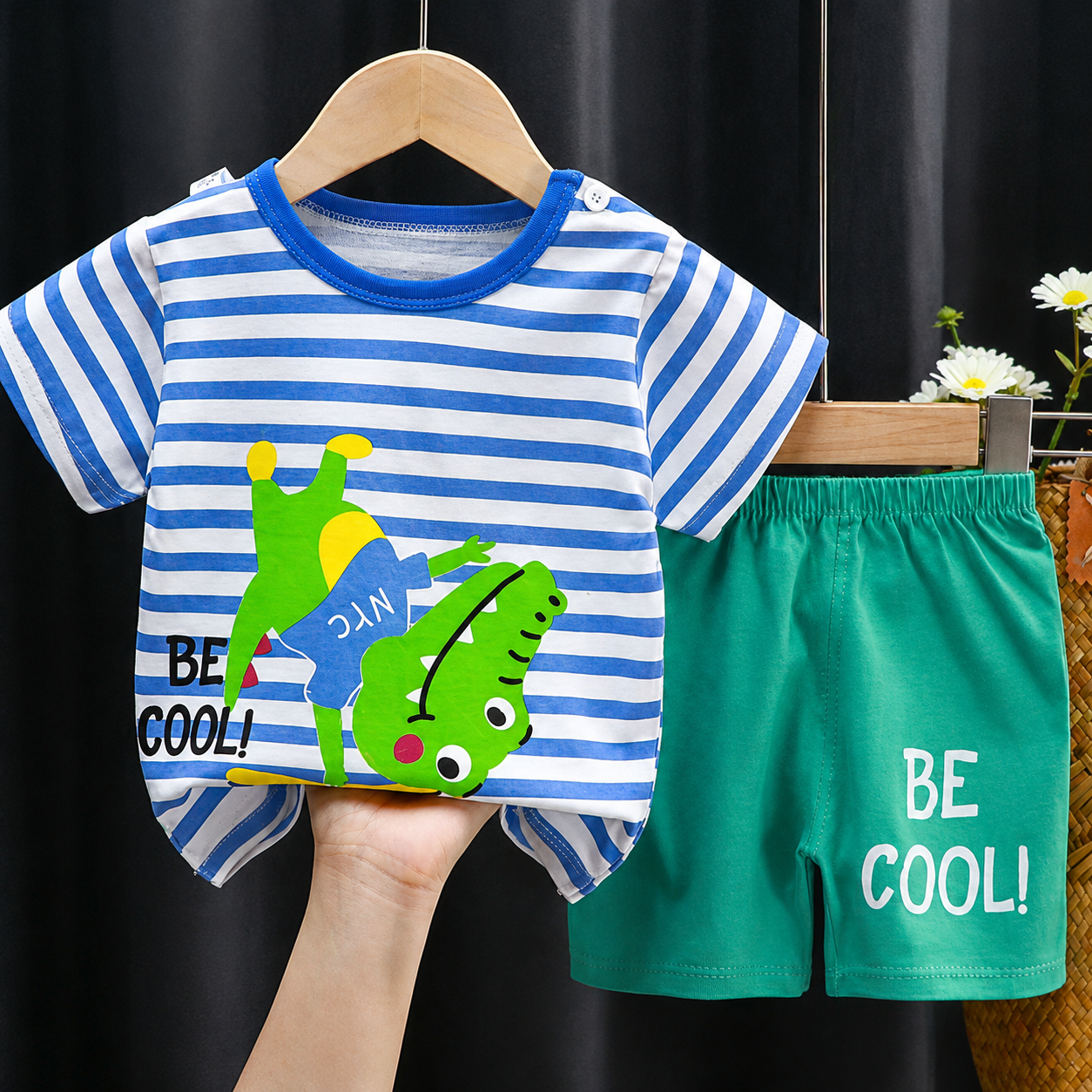 Mini Fashion - Løvetrykk - Sommersett til gutter