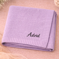 Thumbnail for Personalized Baby Blanket – Myk og unik – Personlig brodert bomullsteppe