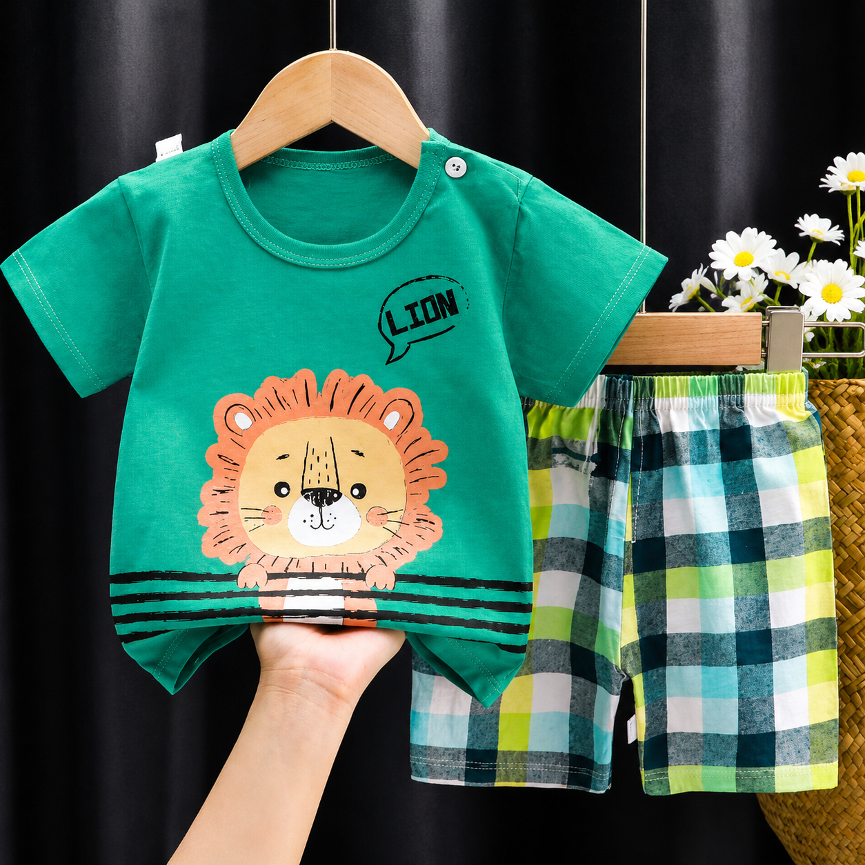 Mini Fashion - Løvetrykk - Sommersett til gutter