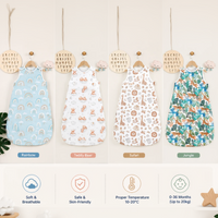 Thumbnail for LittleDreams – Myk og pustende – Sovepose til baby uten ermer
