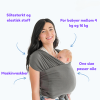 Thumbnail for SoftNest - Komfortabel, pustende og sikker – ergonomisk bæresele til babyer