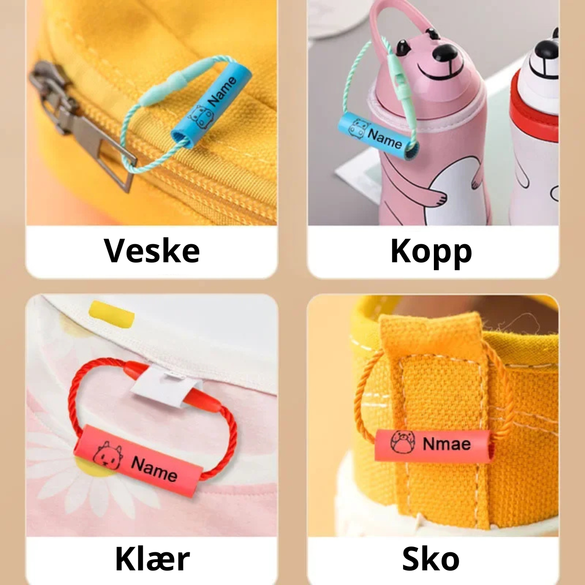 TagBuddy – Sikker og personlig – Personlig navnelapp